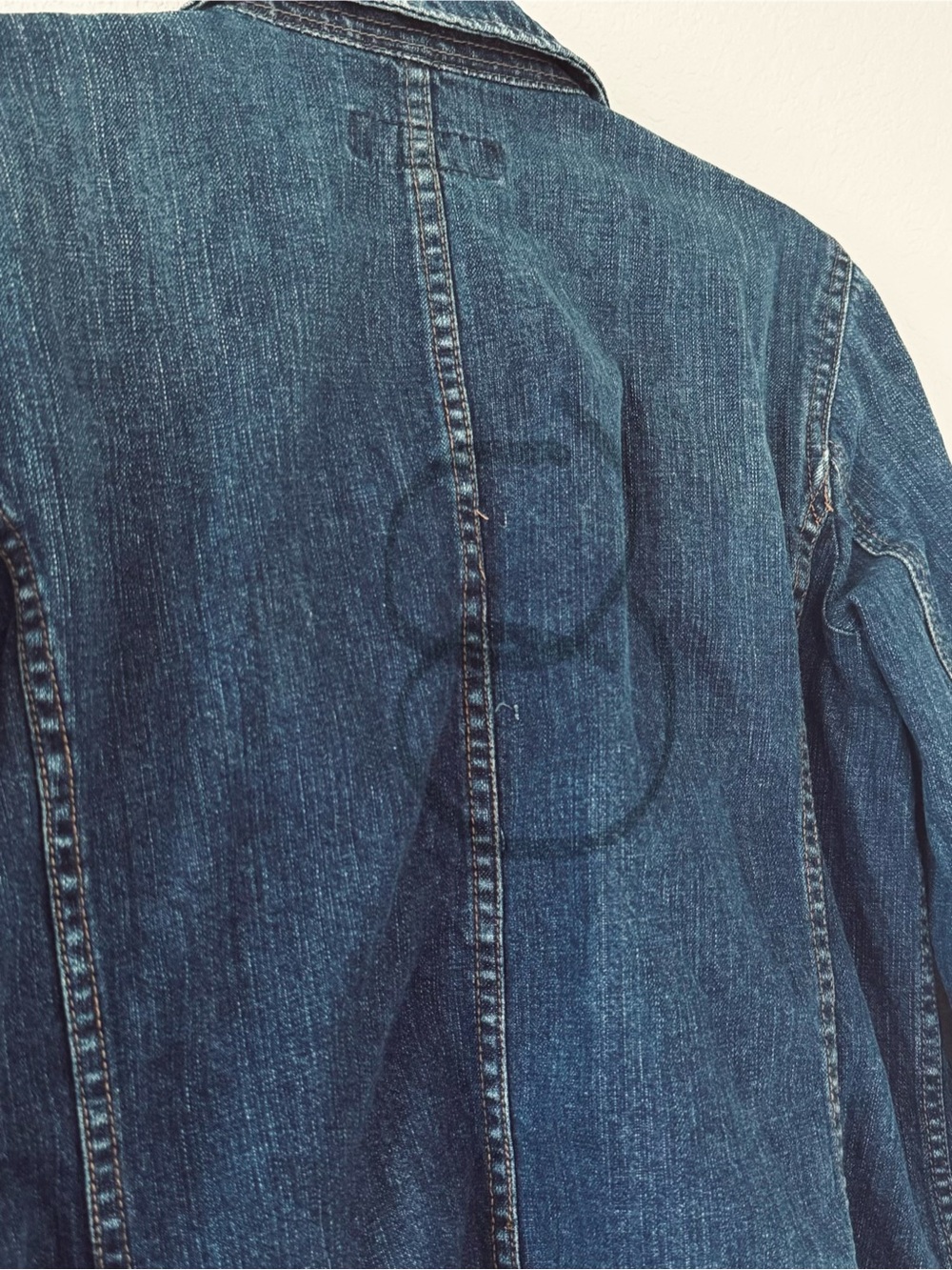 LRL Lauren Jeans Co by Ralph Lauren Dark Indigo Denim Blazer Jacket - Picture 7 of 9